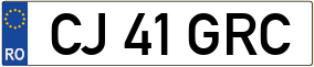 Trailer License Plate